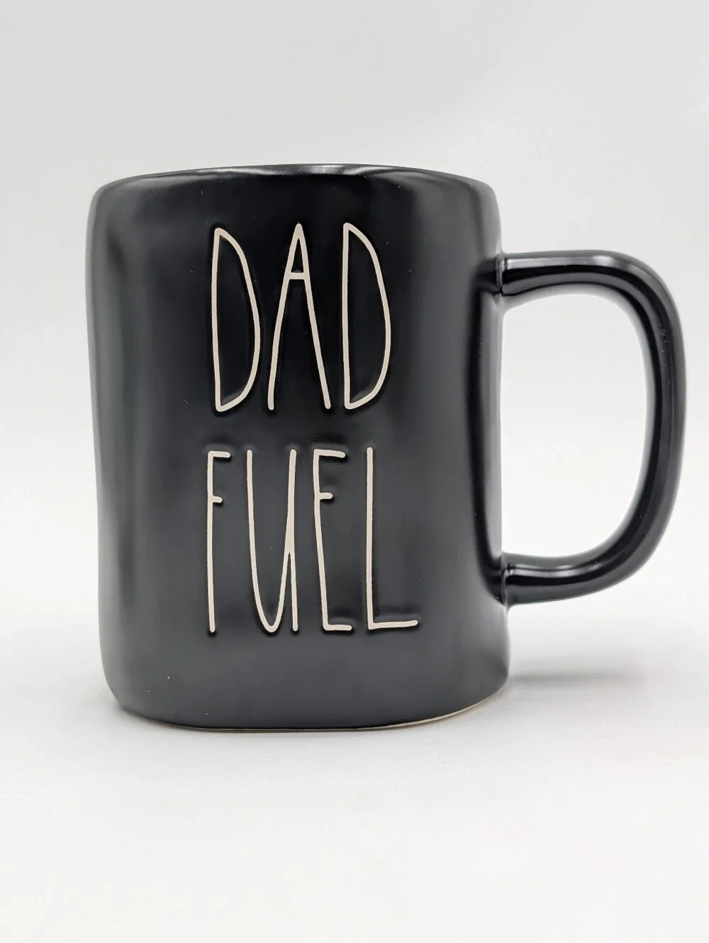 Rae Dunn Dad Fuel Artisan Collection 16oz Black Ceramic Mug Gift for Dad
